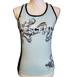NEW Descente Harmony Print Razerback Cycling Tank